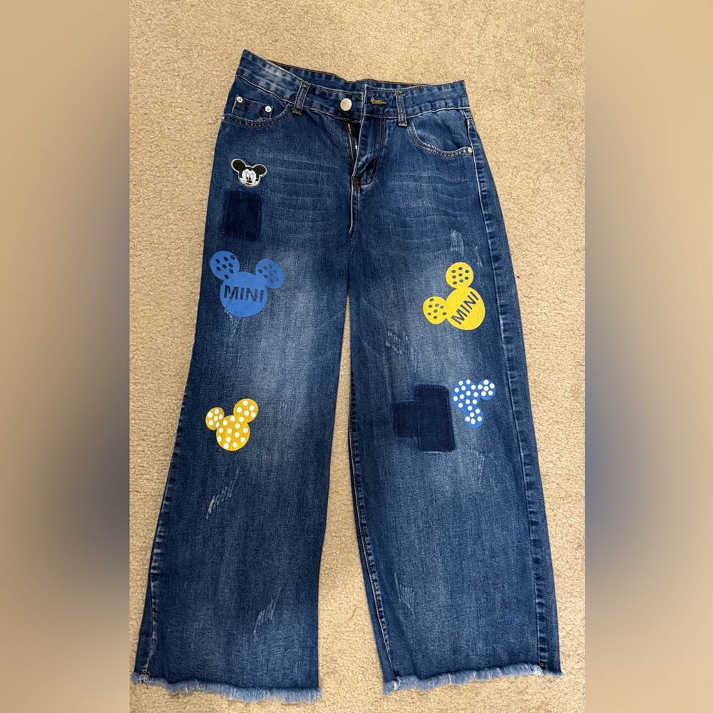 Mickey Mouse Patchwork Jeans